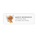 Search for toy poodle return address labels Puppy