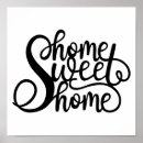 Search for home sweet home posters Black and white