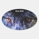 Search for support oval stickers Grey wolves