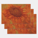 Search for sunflowers wrapping paper Country