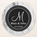 Search for marble monogram coasters Party