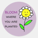 Search for bloom where you are planted stickers Floral