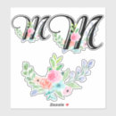 Search for floral alphabet stickers Initial