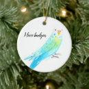 Search for budgie christmas tree decorations Blue