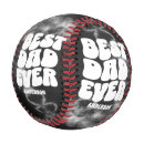 Search for best dad ever baseballs Black and white