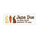Search for white bunny return address labels Easter