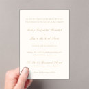 Search for gold acrylic wedding invitations Elegant
