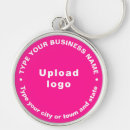 Search for advertisement round key rings Logo