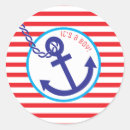 Search for striped anchor stickers Blue