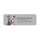 Search for pit bull return address labels Cute