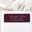 Search for plum wedding return address labels Minimalist