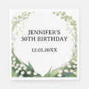 Search for lily of the valley napkins Birthday