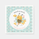 Search for blue bee napkins Bee baby shower
