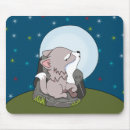 Search for wolf howling mouse mats Cute