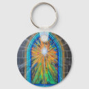 Search for church window key rings Religious