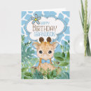 Search for for grandson birthday cards Giraffe