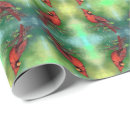 Search for red bird wrapping paper Watercolor
