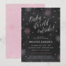 Search for chalkboard baby shower invitations Snowflake