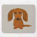 Search for red haired mouse mats Dachshund