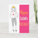 Search for 16th birthday cards Daughter