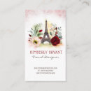 Search for eiffel tower business cards Paris
