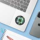 Search for four leaf clover stickers St patricks day