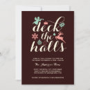 Search for deck the halls invitations Retro