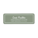 Search for cursive return address labels Script