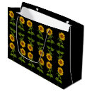 Search for yellow sunflowers gift bags Black