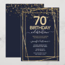 Search for blue 70th birthday invitations Adult birthday party