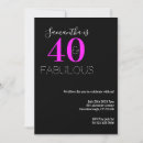 Search for neon 40th birthday invitations Fortieth