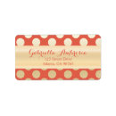 Search for gold dots return address labels Classy