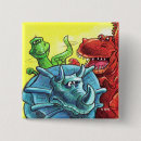Search for dinosaur square badges Blue