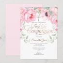 Search for communion christening invitations Watercolor