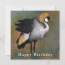 Search for crane bird cards Crowned