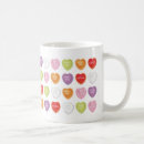 Search for conversation heart mugs Valentine's