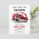 Search for red car birthday invitations Need four speed