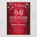 Search for red black and white birthday invitations Elegant
