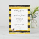 Search for black yellow baby shower invitations Honey