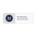 Search for blue and gray return address labels Chevron
