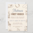 Search for my rodeo 1st birthday invitations First