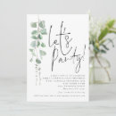 Search for eucalyptus birthday invitations Minimalist