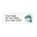 Search for happy snowman return address labels Winter