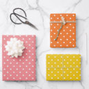 Search for yellow and white wrapping paper Polka dots