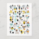 Search for cute alphabet postcards Child's room