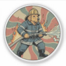 Search for dog emergency stickers Fireman