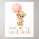 Search for baby shower guest book signs Pink