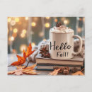 Search for fall leaves design postcards Autumn