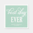 Search for best day ever napkins Bride