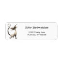 Search for funny cat return address labels Whimsical